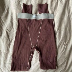 Skims Cotton Rib Leggings in Chocolate